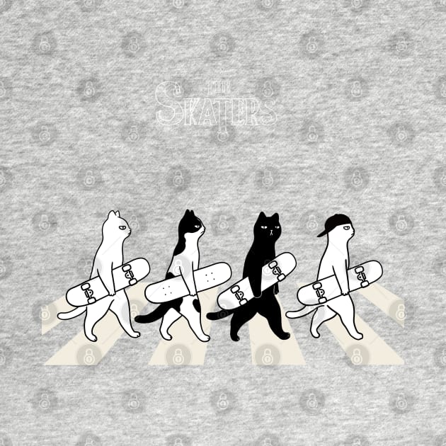 The Skaters On Abbey Road #Cat by bignosework